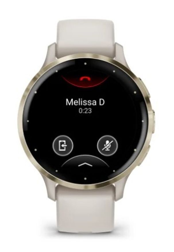 GARMIN - Garmin Venu 3s jasnozłota ramka z paskiem w kolorze ivory. Kolor: złoty