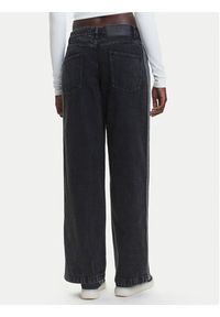 Adidas - adidas Jeansy adicolor Denim 3-Stripes JD3109 Czarny Loose Fit. Kolor: czarny #2