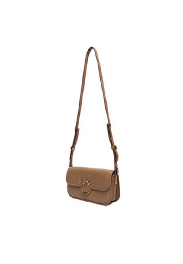 Pinko - PINKO Torebka Love Box Baguette Al 25-26 PLTT 105083 A26L Brązowy. Kolor: brązowy. Materiał: skórzane