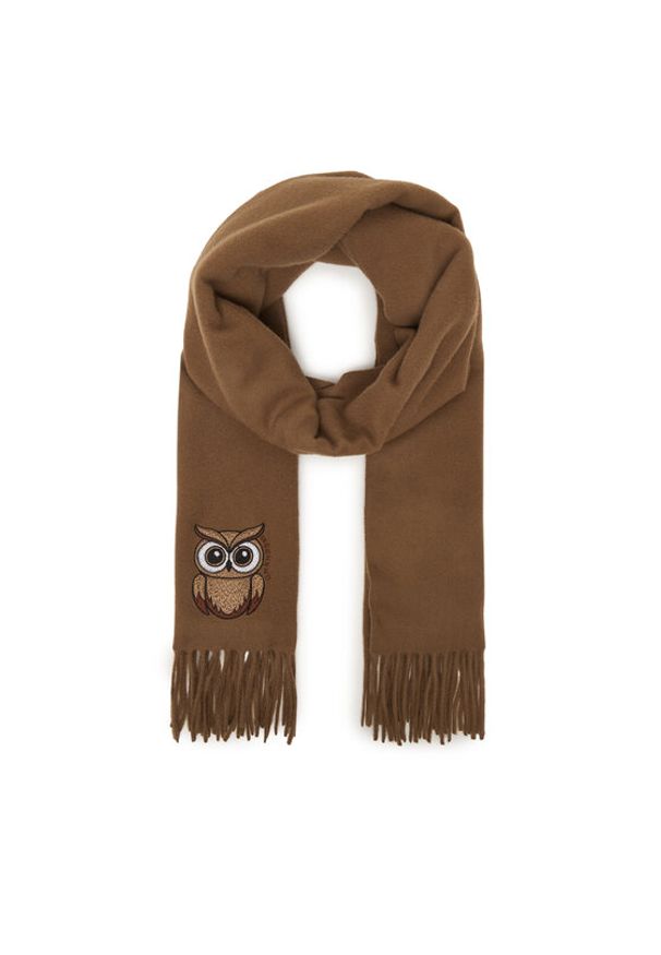 Weekend Max Mara Szalik Fascia 2615541034 Beżowy. Kolor: beżowy. Materiał: wełna