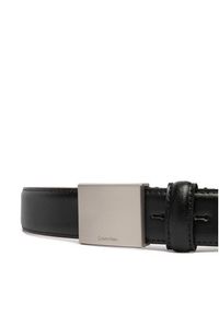 Calvin Klein Pasek Męski Logo Plaque Smooth 32Mm LV04D7030G Czarny. Kolor: czarny. Materiał: skóra #2