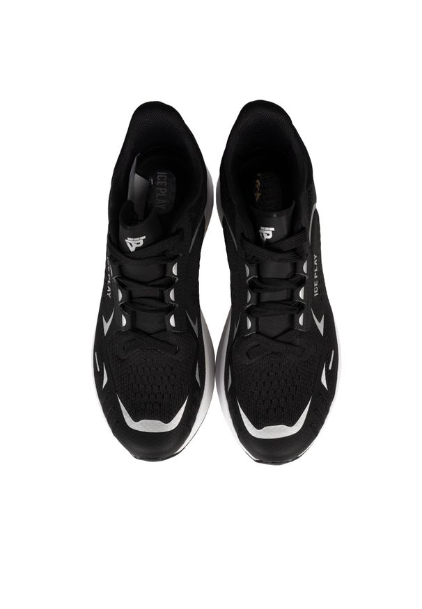 Ice Play Sneakersy | WEEL001M3TY1 | Mężczyzna | Czarny. Okazja: na spacer. Nosek buta: okrągły. Kolor: czarny. Materiał: skóra ekologiczna, tkanina. Sport: turystyka piesza