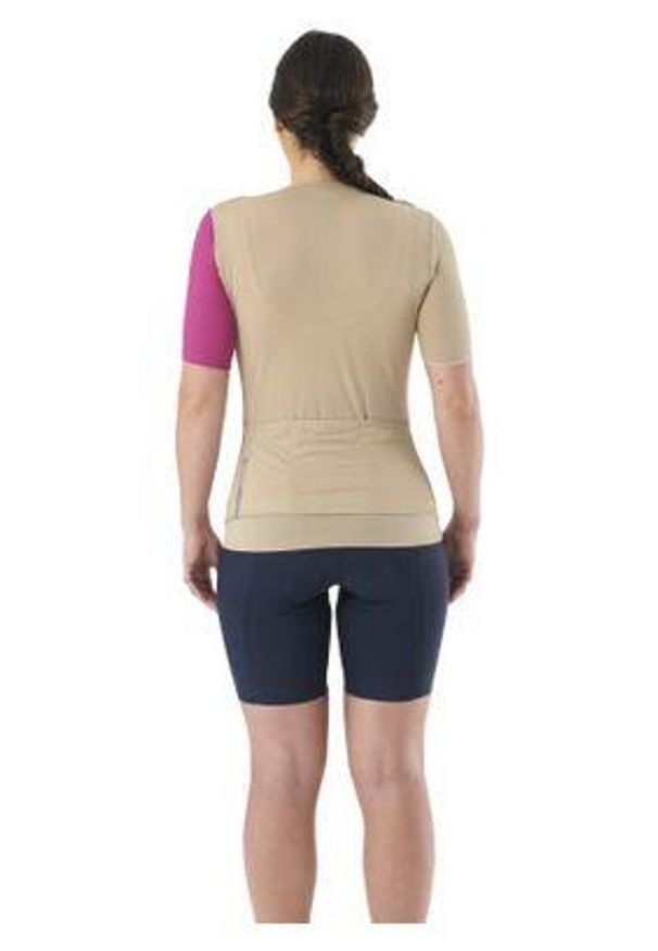 MAVIC - Damski jersey Mavic Essential. Kolor: beżowy, różowy, wielokolorowy. Materiał: jersey. Sport: kolarstwo