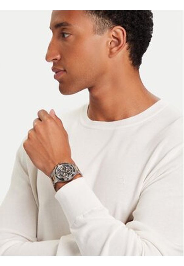 Roamer Zegarek Tempomaster Chrono 221837 49 75 20 Srebrny. Kolor: srebrny