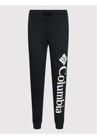 columbia - Columbia Spodnie dresowe Logo Fleece Czarny Regular Fit. Kolor: czarny. Materiał: bawełna, dresówka #5