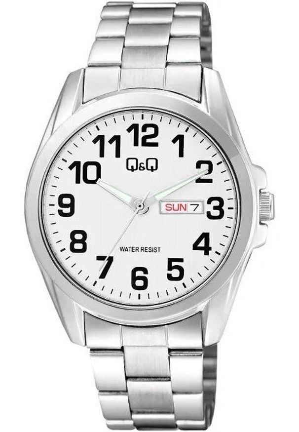 Zegarek QQ Zegarek męski QQ A05A-002P srebrny. Kolor: srebrny