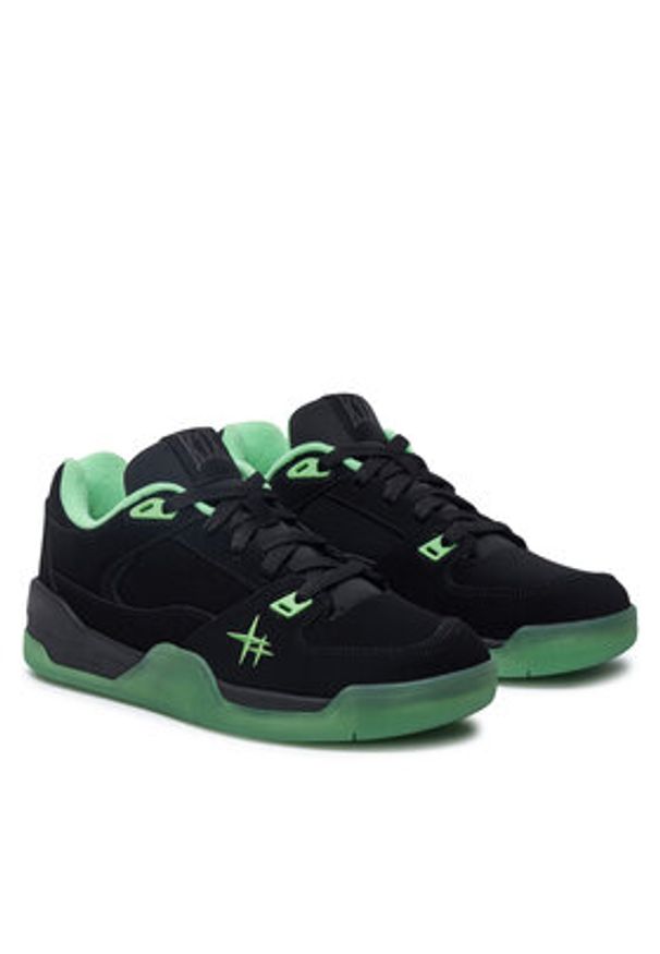 K1X Sneakersy Glide GK 10840061 Czarny. Kolor: czarny. Materiał: skóra, zamsz