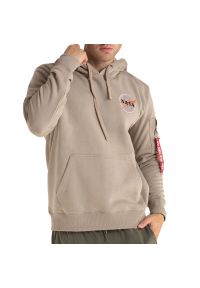 Bluza Alpha Industries NASA Orbit 146339679 - beżowa. Kolor: beżowy. Materiał: poliester, bawełna