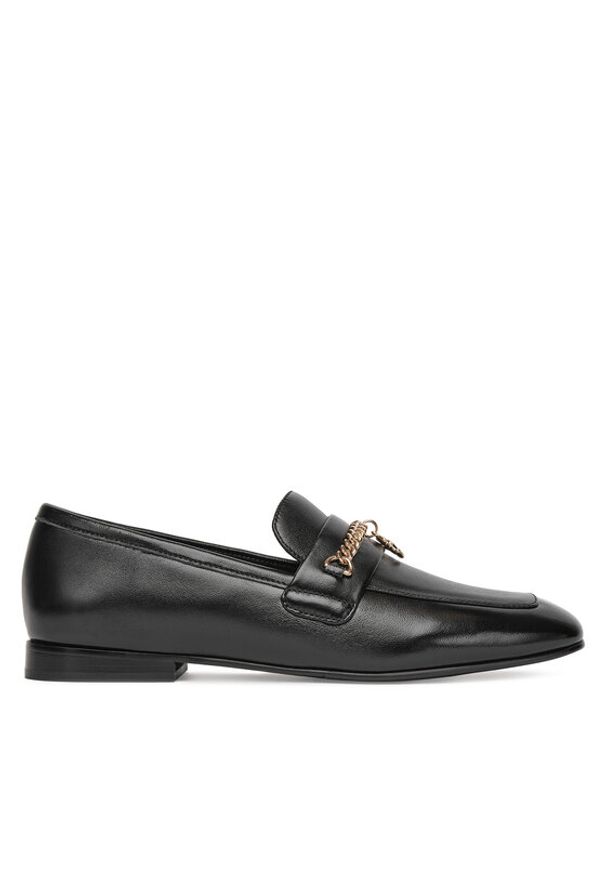 Eva Minge Loafersy CYNIA-LT2513-37 Czarny. Kolor: czarny. Materiał: skóra