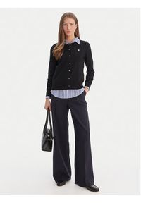 Polo Ralph Lauren Kardigan 211971871005 Czarny Slim Fit. Typ kołnierza: polo. Kolor: czarny. Materiał: bawełna #4