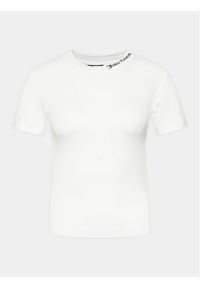 Juicy Couture T-Shirt JCCCT123802 Biały Slim Fit. Kolor: biały. Materiał: wiskoza