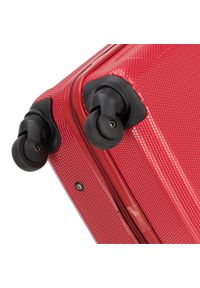 Wittchen - Średnia walizka z polikarbonu prosta. Kolor: czerwony. Materiał: guma. Styl: elegancki #9
