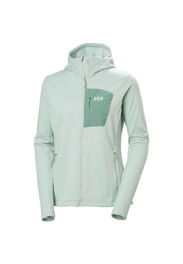 Bluza damska z kapturem Helly Hansen Versalite. Typ kołnierza: kaptur. Kolor: zielony. Materiał: polar