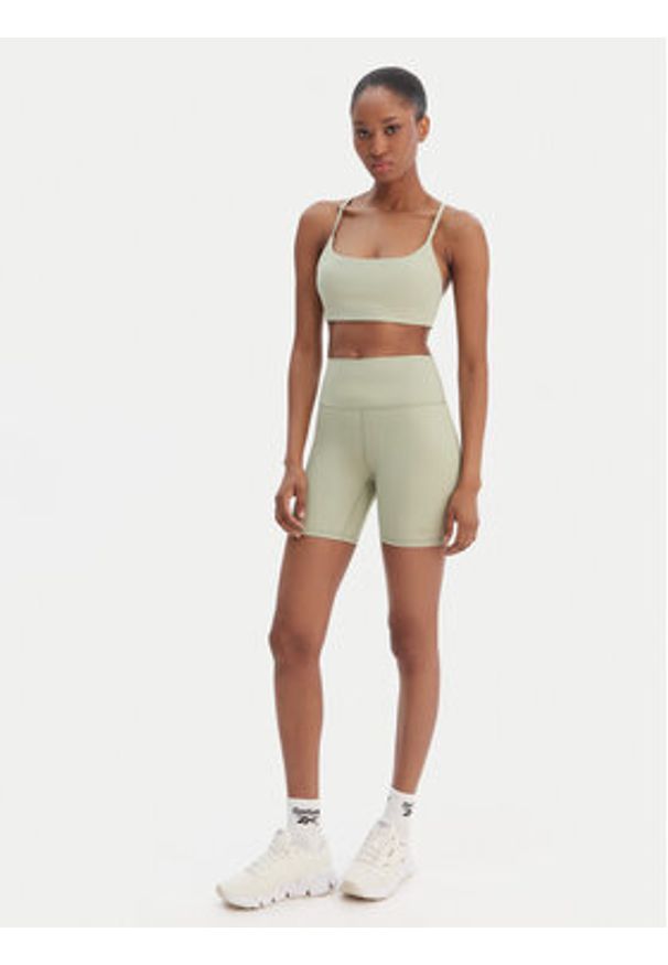 Reebok Szorty sportowe Reebok x Ewa Chodakowska Basia RK25618CCW Zielony Slim Fit. Kolor: zielony. Materiał: syntetyk