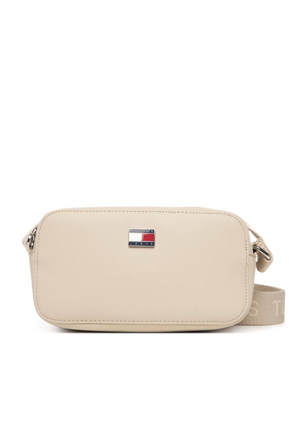Tommy Jeans Torebka Tjw Daily Elevated Camera Bag AW0AW18065 Beżowy. Kolor: beżowy. Materiał: skórzane