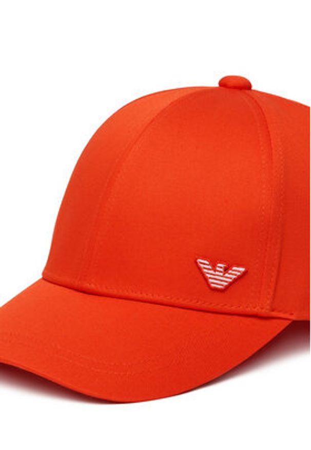 Emporio Armani Czapka z daszkiem EX000004 AF12603 U5026 Pomarańczowy. Kolor: pomarańczowy. Materiał: materiał, bawełna