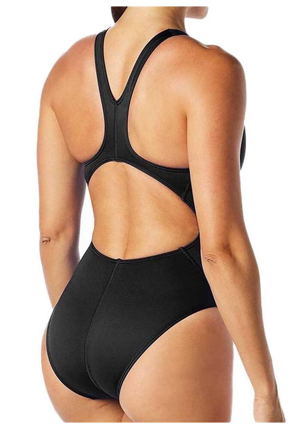 Strój pływacki damski TYR Maxfit Swimsuit - Solid. Kolor: czarny