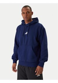 Adidas - adidas Bluza Essentials Feel Cozy JE3810 Granatowy Regular Fit. Kolor: niebieski. Materiał: syntetyk, bawełna #1