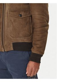 Aeronautica Militare Kurtka skórzana 252PN0163U100893 Brązowy Regular Fit. Kolor: brązowy. Materiał: skóra #6