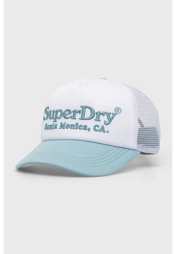 Superdry czapka z daszkiem z aplikacją. Wzór: aplikacja