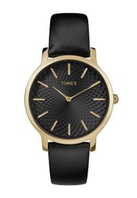 Timex - Zegarek TW2R36400. Kolor: czarny. Materiał: materiał, skóra