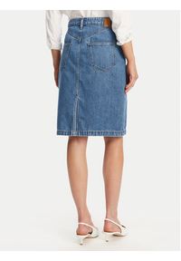 BOSS Spódnica jeansowa Cobaltide 50538596 Niebieski Regular Fit. Kolor: niebieski. Materiał: bawełna