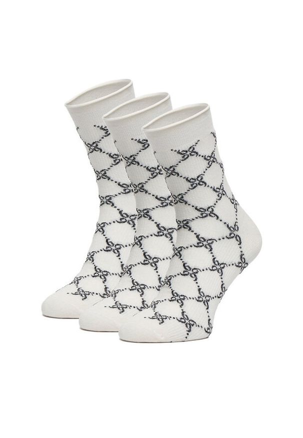 Nine West Skarpety długie CEO_BR_NW_Silver_01_Z_AW25 (3 PACK) Czarny. Kolor: czarny. Materiał: poliester