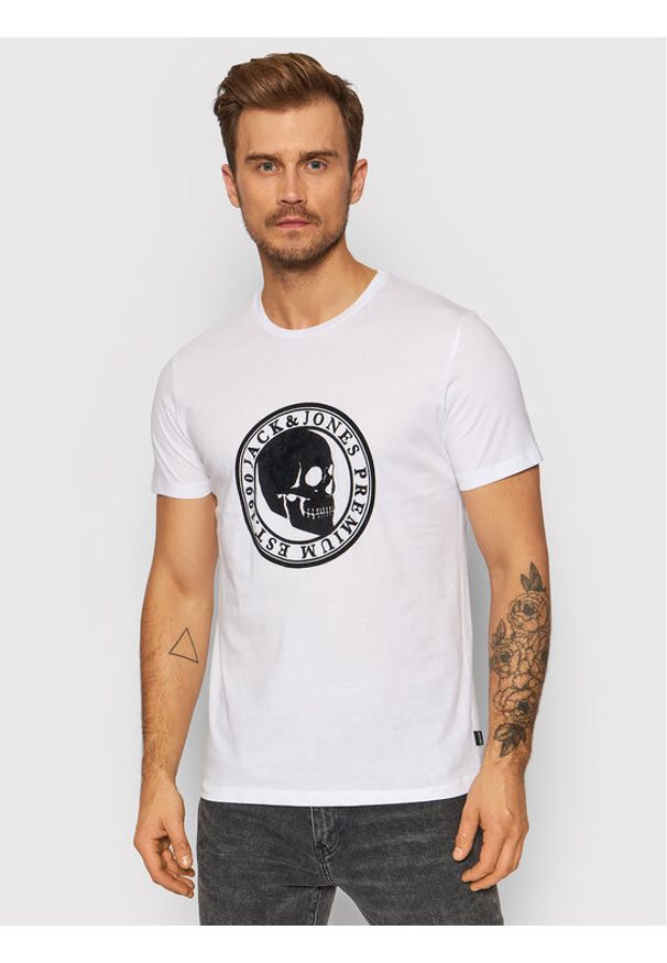 T-Shirt Jack&Jones PREMIUM. Kolor: biały. Materiał: bawełna