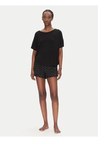 Hunkemöller Piżama 301485 Czarny Regular Fit. Kolor: czarny. Materiał: wiskoza
