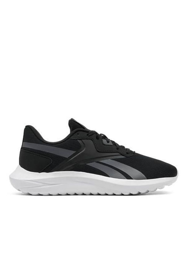 Buty do biegania męskie Reebok Energen Lux. Zapięcie: sznurówki. Kolor: czarny, szary, wielokolorowy. Materiał: guma, syntetyk, tkanina, materiał. Szerokość cholewki: normalna. Sport: bieganie