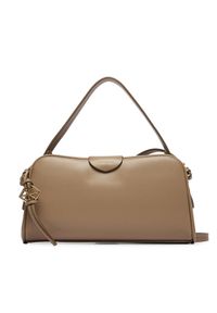 Calvin Klein Torebka Emblem Trio Top Handle Camera Ba LV04F3370G Beżowy. Kolor: beżowy. Materiał: skórzane #1