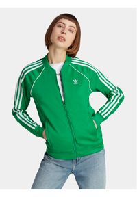 Adidas - adidas Bluza adicolor Classics SST IK4030 Zielony Regular Fit. Kolor: zielony. Materiał: bawełna, syntetyk