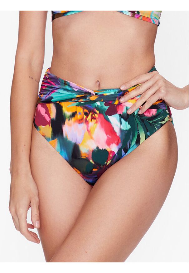 Lauren Ralph Lauren Dół od bikini 20391157 Kolorowy. Materiał: syntetyk. Wzór: kolorowy