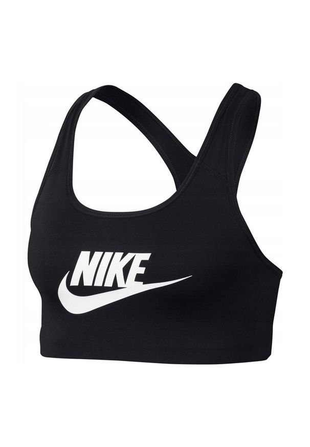 Stanik Sportowy Nike Bra Swoosh Futura. Kolor: czarny. Sport: fitness