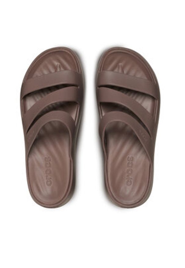 Crocs Klapki Getaway Strappy 209587 Brązowy. Kolor: brązowy