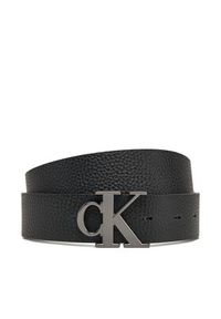 Calvin Klein Jeans Pasek Męski Monogram Plaque 35mm Rev/Adj LV04G7002G Czarny. Kolor: czarny. Materiał: skóra #2