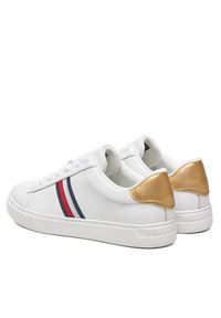 TOMMY HILFIGER - Tommy Hilfiger Sneakersy Essential Court Sneaker FW0FW08321 Biały. Kolor: biały. Materiał: skóra #5