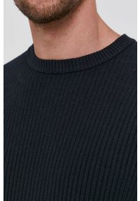 Sisley Sweter męski kolor czarny. Okazja: na co dzień. Kolor: czarny. Długość rękawa: długi rękaw. Długość: długie. Styl: casual #2