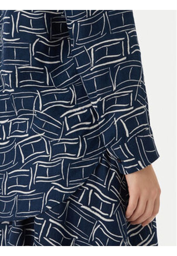 TOMMY HILFIGER - Tommy Hilfiger Koszula WW0WW44679 Granatowy Regular Fit. Kolor: niebieski. Materiał: len