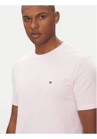 TOMMY HILFIGER - Tommy Hilfiger T-Shirt Ess Seasonal MW0MW39995 Różowy Regular Fit. Kolor: różowy. Materiał: bawełna #4