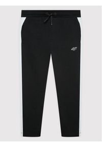 4f - 4F Spodnie dresowe HJL22-JSPMD002 Czarny Regular Fit. Kolor: czarny. Materiał: bawełna #1