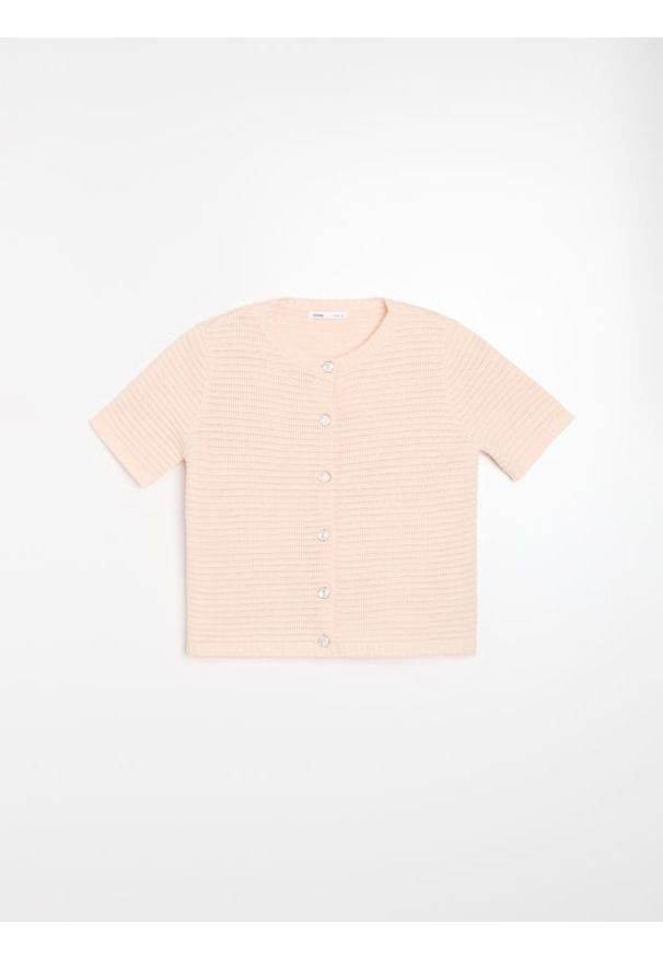 Sinsay - Kardigan z ozdobnymi guzikami - różowy. Kolor: różowy