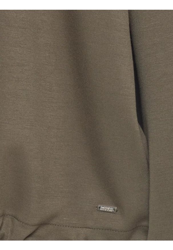 Big-Star - Bluza damska z wiskozy khaki Lunara 303. Kolor: zielony. Materiał: wiskoza. Styl: elegancki, klasyczny
