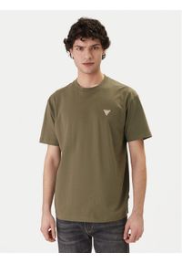 Guess Jeans T-Shirt M4YI46 K8FQ4 Khaki Regular Fit. Kolor: brązowy. Materiał: bawełna #1