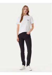 Calvin Klein Jeans Komplet 2 t-shirtów LV047C905G Biały Regular Fit. Kolor: biały. Materiał: bawełna #5