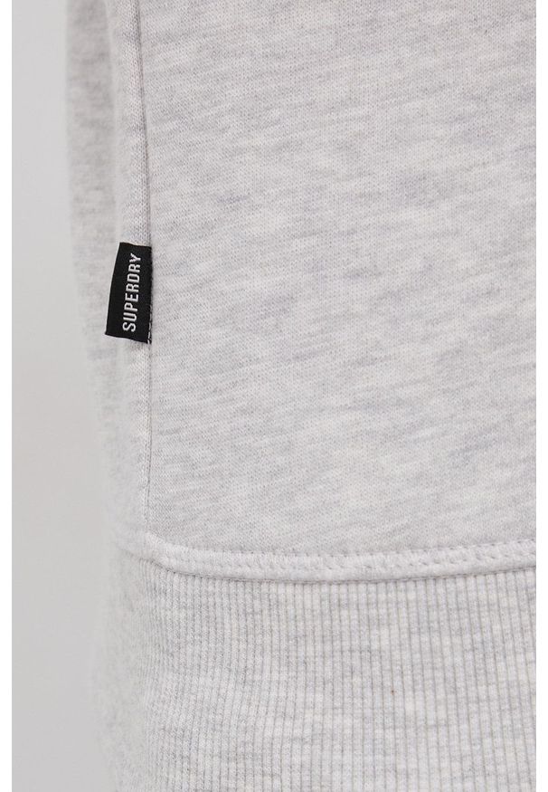 Superdry Bluza męska kolor szary melanżowa. Kolor: szary. Materiał: dzianina. Wzór: melanż