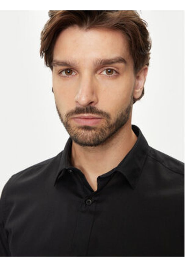 Jack & Jones Koszula Joe 12260426 Czarny Slim Fit. Kolor: czarny. Materiał: bawełna