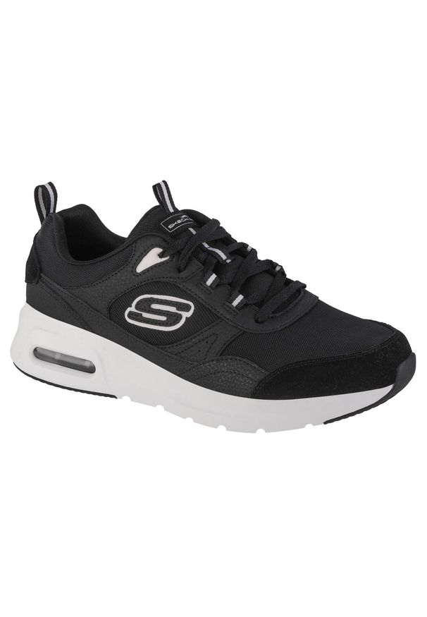 skechers - Buty do chodzenia męskie Skechers Skechair Court. Zapięcie: sznurówki. Kolor: biały, wielokolorowy, czarny. Materiał: materiał, tkanina. Szerokość cholewki: normalna. Sport: turystyka piesza