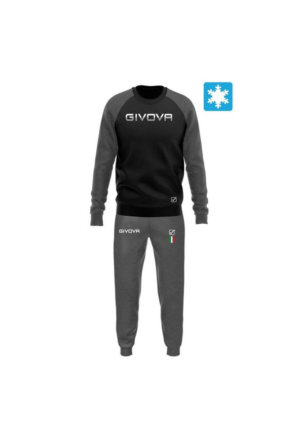 Givova Tuta Italia - Dres felpa M. Kolor: zielony, fioletowy, szary, wielokolorowy. Materiał: dresówka