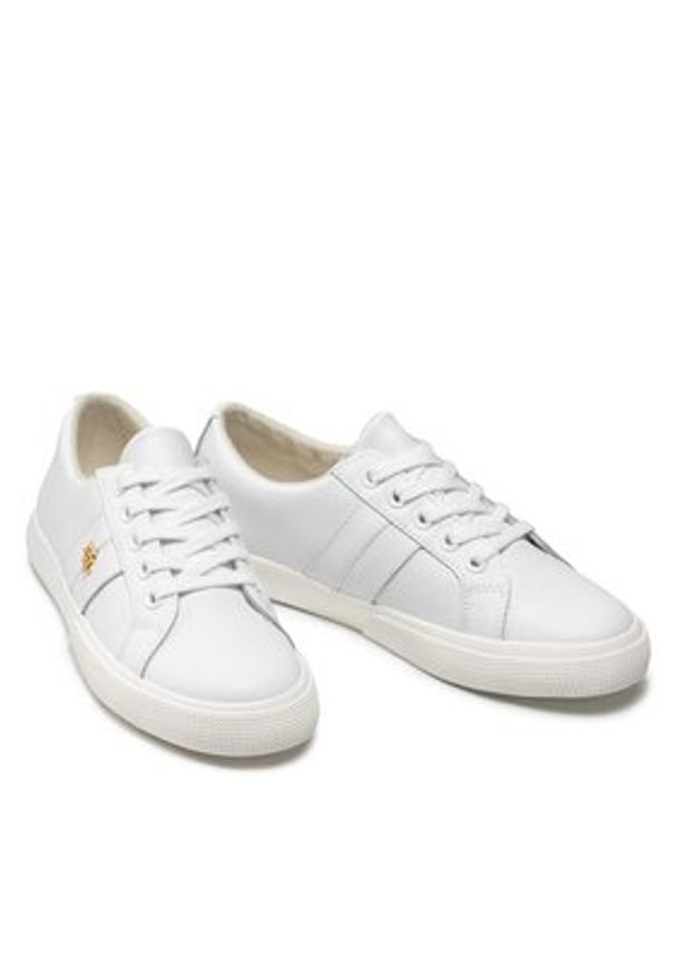 Lauren Ralph Lauren Sneakersy Janson II 802830937006 Biały. Kolor: biały. Materiał: skóra